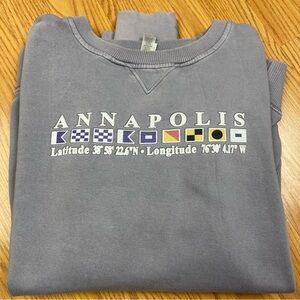 Annapolis Graphic Crewneck Sweatshirt - Gray